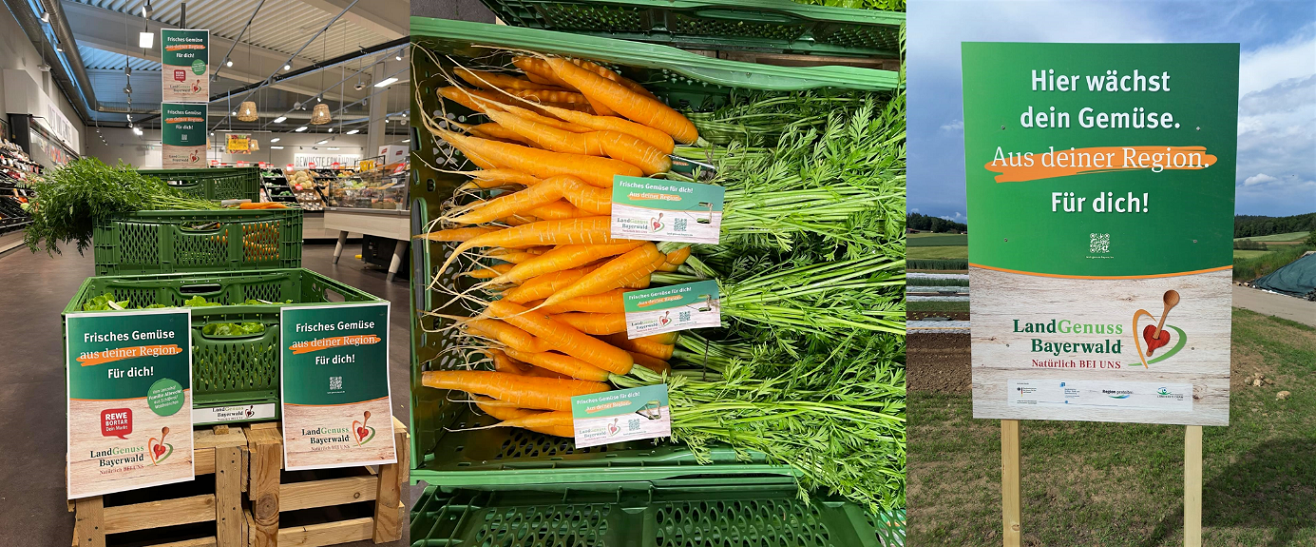 Besuch in Cham: Gemüse aus der Region im Supermarkt