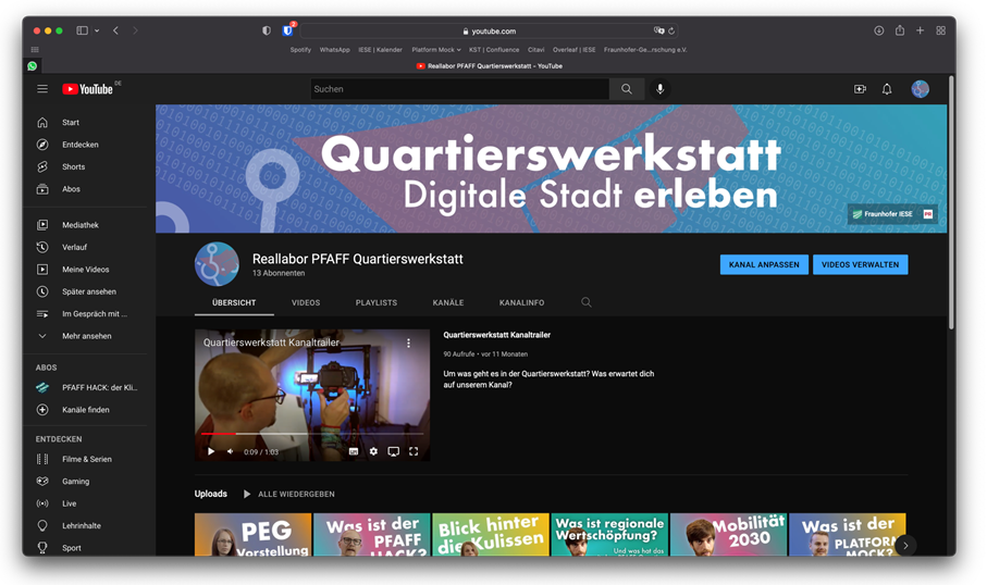 Video-Content in der Wissenschaftskommunikation – das Forschungsprojekt »EnStadt:Pfaff« macht’s vor!