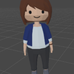 AR and Storytelling to convey ideas: Fraunhofer IESE – figure showing Klara character 3D model