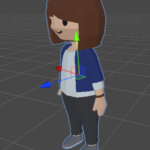 AR and Storytelling to convey ideas: Fraunhofer IESE – figure showing Klara character 3D model (left side view)