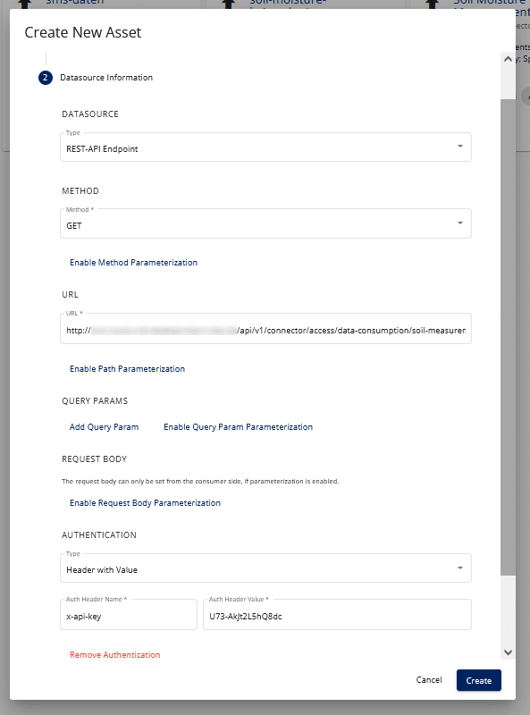 Figure 4: sovity EDC UI – “Create New Asset” view 2