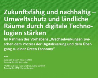 Wie die Digitalisierung den Umweltschutz und die Lebensqualität in ländlichen Räumen stärken kann, Fraunhofer iESE