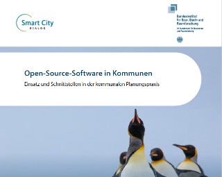 Open Source, Smart City, Smart Region, blau