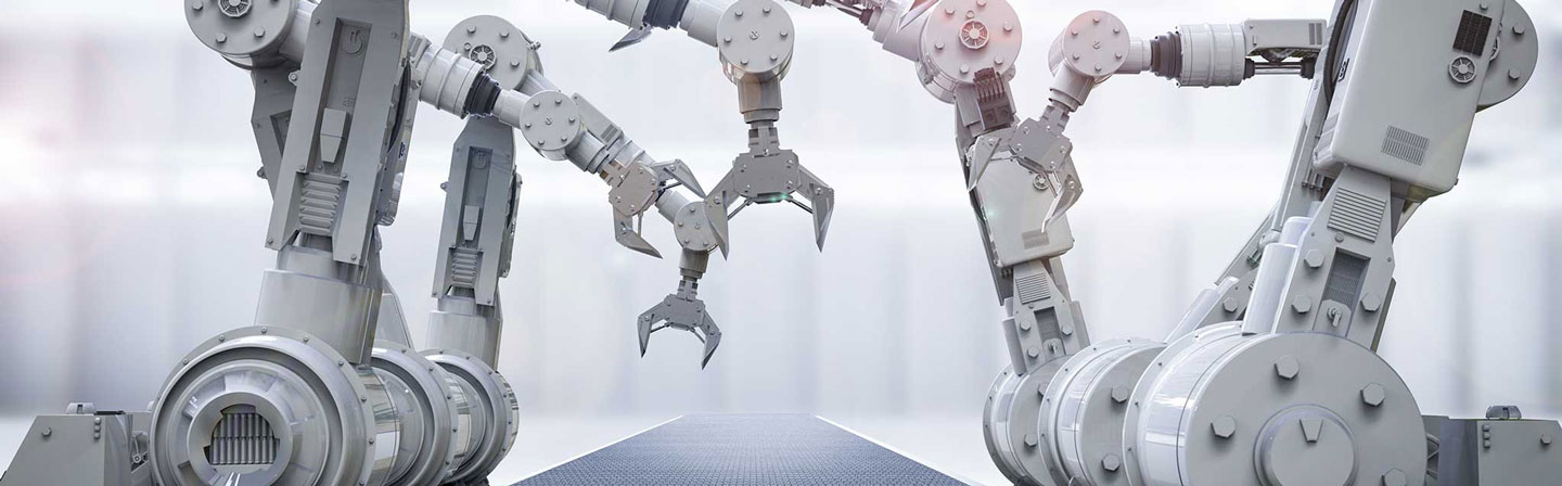 Automatisierte Roboter am Fließband - BaSys Industrie 4.0, Fraunhofer IESE