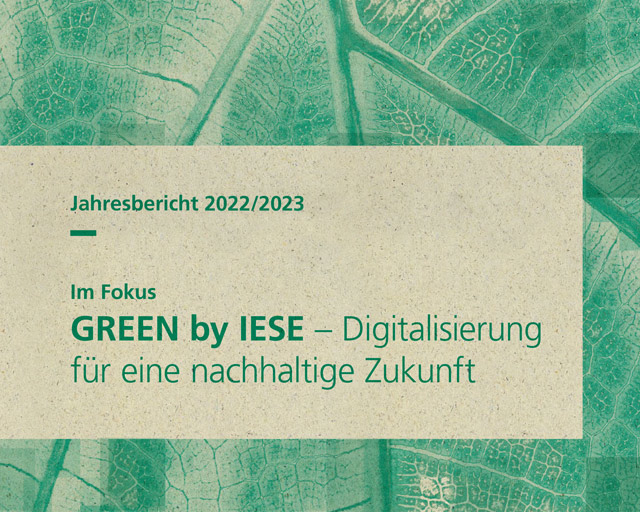 Jahresbericht 2022/2023, Fraunhofer IESE