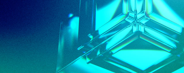 blau, türkis, visual, kubus, glas, würfel